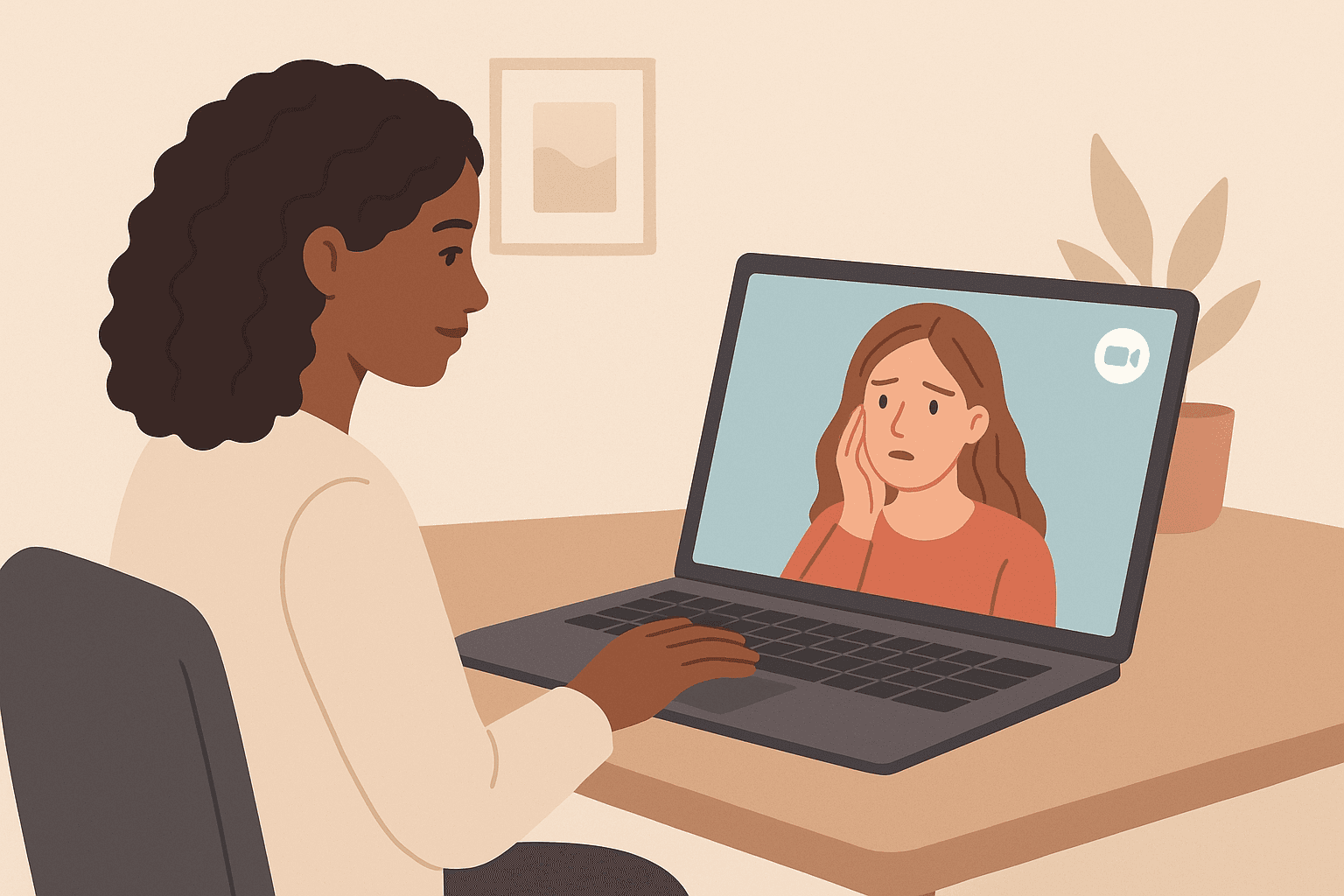 Pessoas em atendimento psicoterapeutico.